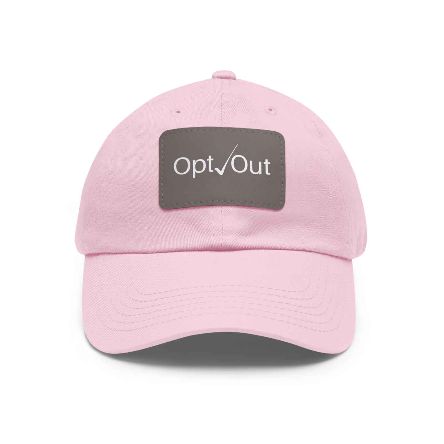 Men’s Opt Out Hat with Leather Patch (Rectangle)