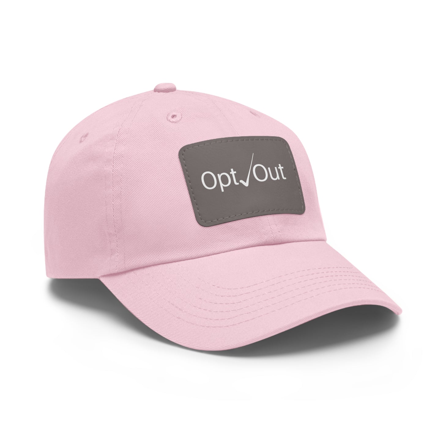 Men’s Opt Out Hat with Leather Patch (Rectangle)