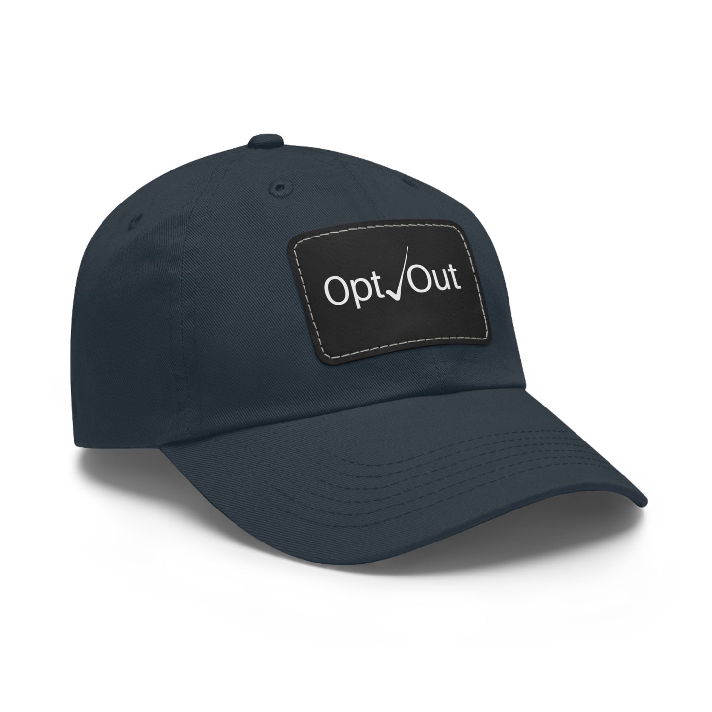 Men’s Opt Out Hat with Leather Patch (Rectangle)